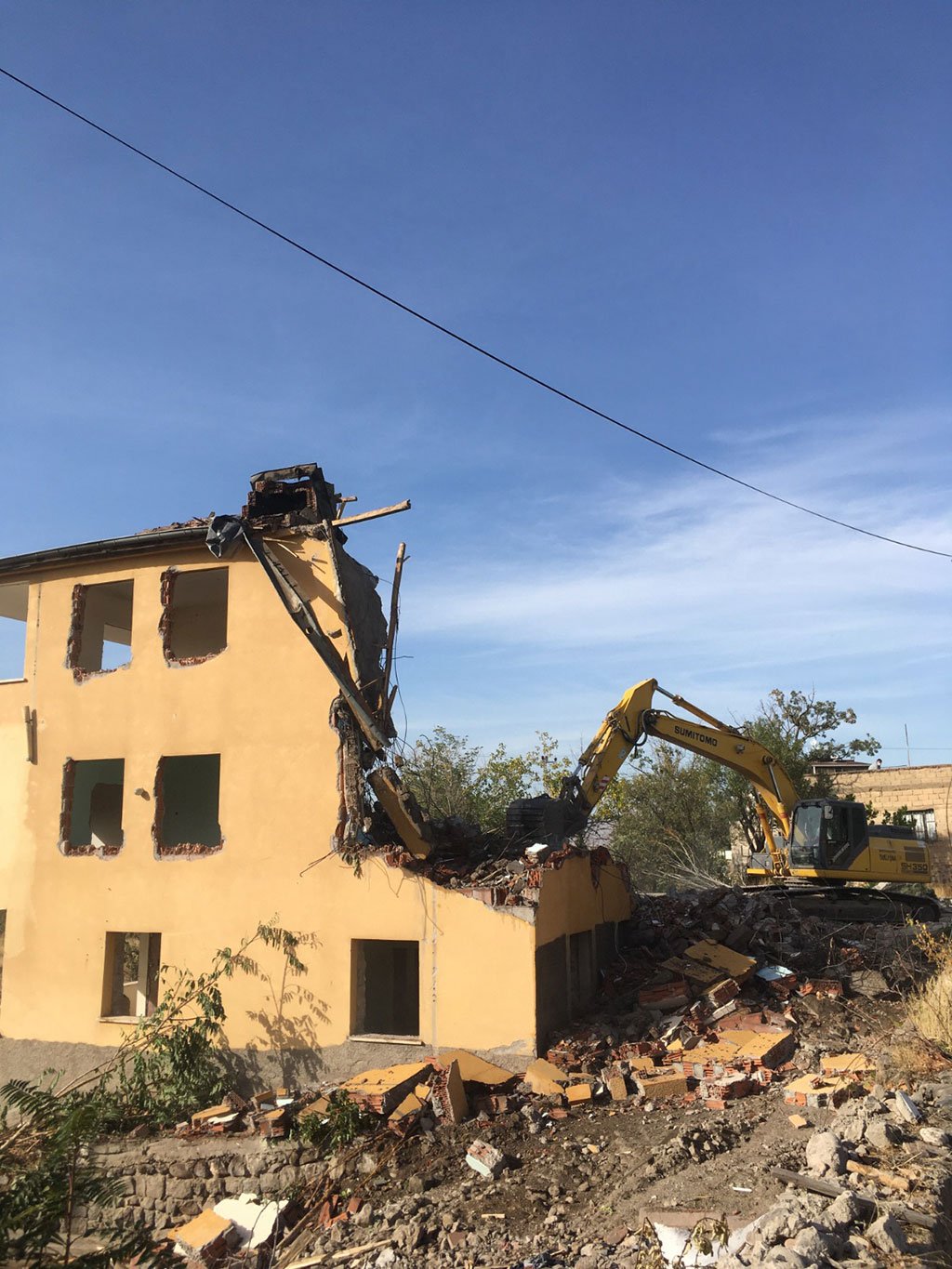 Kamulaştırma Çalışmaları Tamamlanan Yapılar Yıkıldı